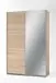 Kleiderschrank >Fred< in Eiche Sonoma Nachbildung - 125x196x38cm (BxHxT)