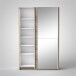 Kleiderschrank >Fred< in Eiche Sonoma Nachbildung - 125x196x38cm (BxHxT)