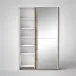 Kleiderschrank >Fred< in Eiche Sonoma Nachbildung - 125x196x38cm (BxHxT)
