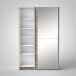 Kleiderschrank >Fred< in Eiche Sonoma Nachbildung - 125x196x38cm (BxHxT)