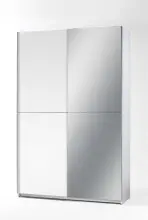 Kleiderschrank >Fred< in Weiß - 125x196x38cm...