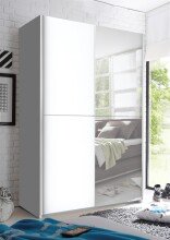 Kleiderschrank >Fred< in Weiß - 125x196x38cm...