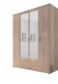 Kleiderschrank >Karl< in Eiche Sonoma - 159x196x54cm (BxHxT)