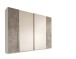 Kleiderschrank >Ketty< in Weiß / Beton - 315x225x61cm (BxHxT)