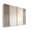 Kleiderschrank >Ketty< in Weiß / Beton - 315x225x61cm (BxHxT)