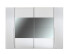 Kleiderschrank >Mega< in Weiß / Spiegel - 267x226x60cm (BxHxT)