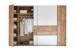 Kleiderschrank >San Nicolas< in Wildeiche Nachbildung - 312x225x61cm (BxHxT)