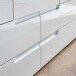 Kleiderschrank >Suzette< in Weiß - 126x208x57 (BxHxT)