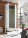 Kleiderschrank >Suzette< in Weiß - 84x208x57 (BxHxT)