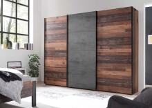 Kleiderschrank >Mill< in Old Style - 270x210x63cm...