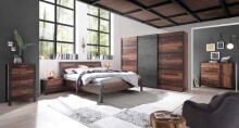 Doppelbett >Mill< in Old Style - 197x101x221cm (BxHxT)