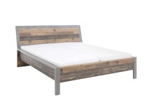 Massivholzbett >Mill< in Old Style - 197x101x221cm...
