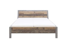 Massivholzbett >Mill< in Old Style - 197x101x221cm...