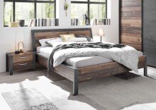 Doppelbett >Mill< in Old Style - 197x101x221cm (BxHxT)