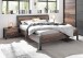 Massivholzbett >Mill< in Old Style - 197x101x221cm (BxHxT)