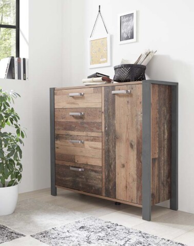 Kommode >Mill< in Old Style - 114x101x39cm (BxHxT)
