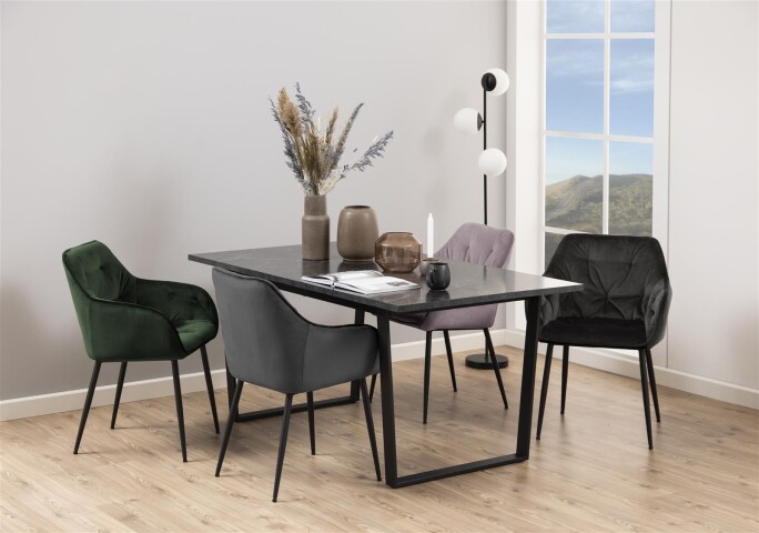 Armlehnstuhl >Brooke I< in  aus Metall - 58x83x55cm (BxHxT)