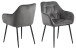 Armlehnstuhl >Brooke I< in  aus Metall - 58x83x55cm (BxHxT)