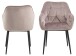 Armlehnstuhl >Brooke< (2er-Set) in Dusty Rose aus Metall,Stoff - 58x83x55cm (BxHxT)