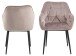 Armlehnstuhl >Brooke< (2er-Set) in Dusty Rose aus Metall,Stoff - 58x83x55cm (BxHxT)