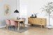 Armlehnstuhl >Brooke< (2er-Set) in Dusty Rose aus Metall,Stoff - 58x83x55cm (BxHxT)