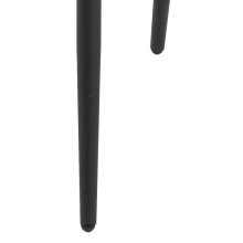 Armlehnstuhl >Brooke< (2er-Set) in Dunkelgrau aus Metall,Stoff - 58x83x55cm (BxHxT)