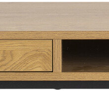 Schreibtisch >Carney< in Wildeiche aus Metall - 110x75x45cm (BxHxT)