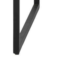 Schreibtisch >Carney< in Wildeiche aus Metall - 110x75x45cm (BxHxT)