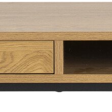 Schreibtisch >Carney< in Wildeiche aus Metall - 110x75x45cm (BxHxT)