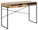 Schreibtisch >Carney< in Wildeiche aus Metall - 110x75x45cm (BxHxT)
