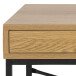 Schreibtisch >Carney< in Wildeiche aus Metall - 110x75x45cm (BxHxT)