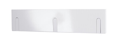 Garderobenhaken >Edgar 3< in Weiß aus MDF, Massivholz - 44x10x2cm (BxHxT)