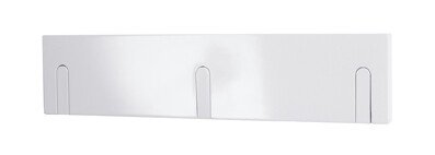 Garderobenhaken >Edgar 3< in Weiß aus MDF, Massivholz - 44x10x2cm (BxHxT)