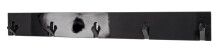 Garderobenhaken >Edgar 5< in Schwarz aus MDF,...
