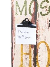 Wandgarderobe >Home< in vintage aus MDF, Stahl - 40x100x14cm (BxHxT)