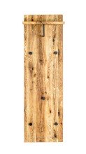 Garderobenleiste >Torino Oak 13< in eiche geölt-schwarz - 30x100x20 (BxHxT)