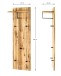 Garderobenleiste >Torino Oak 13< in eiche geölt-schwarz - 30x100x20 (BxHxT)