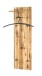 Garderobenleiste >Torino Oak 13< in eiche geölt-schwarz - 30x100x20 (BxHxT)