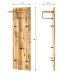 Garderobenleiste >Torino Oak 13< in eiche geölt-schwarz - 30x100x20 (BxHxT)