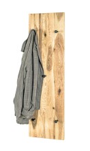 Garderobe >Torino Oak 12< in eiche geölt-schwarz - 30x100x6 (BxHxT)