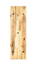 Garderobe >Torino Oak 12< in eiche geölt-schwarz - 30x100x6 (BxHxT)