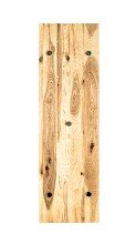 Garderobe >Torino Oak 12< in eiche geölt-schwarz - 30x100x6 (BxHxT)