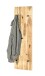 Garderobe >Torino Oak 12< in eiche geölt-schwarz - 30x100x6 (BxHxT)