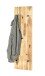 Garderobe >Torino Oak 12< in eiche geölt-schwarz - 30x100x6 (BxHxT)
