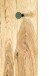 Garderobe >Torino Oak 12< in eiche geölt-schwarz - 30x100x6 (BxHxT)