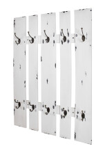 Garderobe >Marta< in Weiß aus MDF, Stahl -...