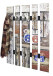 Wandgarderobe >Route 3< in vintage aus MDF, Stahl - 65x100x9cm (BxHxT)