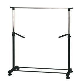 Kleiderständer >Tami< in chrom-schwarz - 81x100x42 (BxHxT)