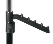 Kleiderständer >Tami< in chrom-schwarz - 81x100x42 (BxHxT)