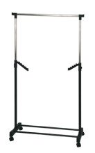 Kleiderständer >Tami< in chrom-schwarz - 81x100x42 (BxHxT)